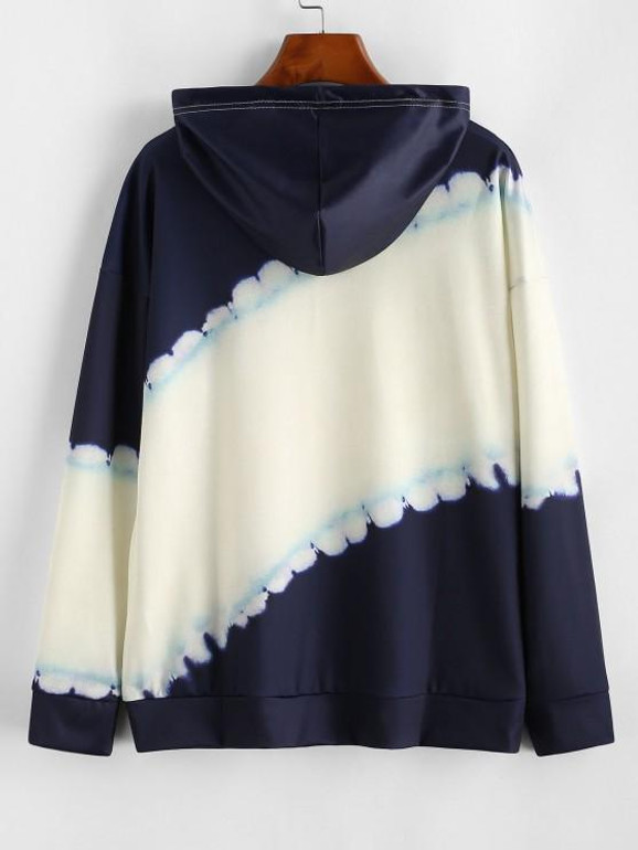 Dip Dye Kangaroo Pocket Drawstring Hoodie Dip Dye Kangaroo Pocket Drawstring Hoodie