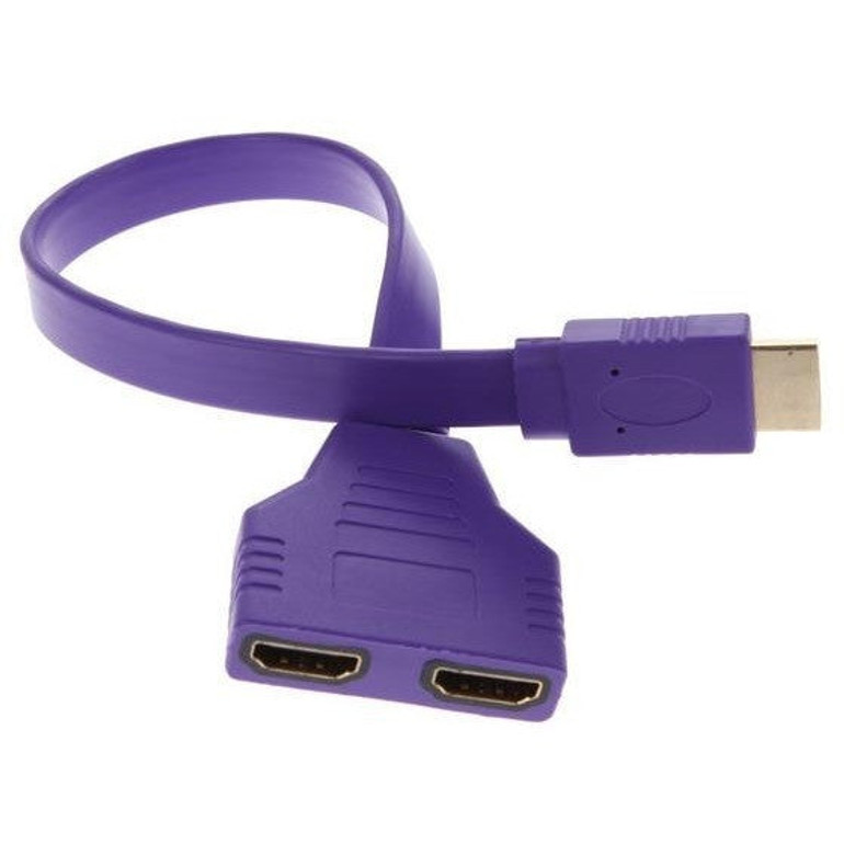 Cheap 1080P HDMI Male to 2 Female 1 In 2 Out Splitter Cable Adapter Converter