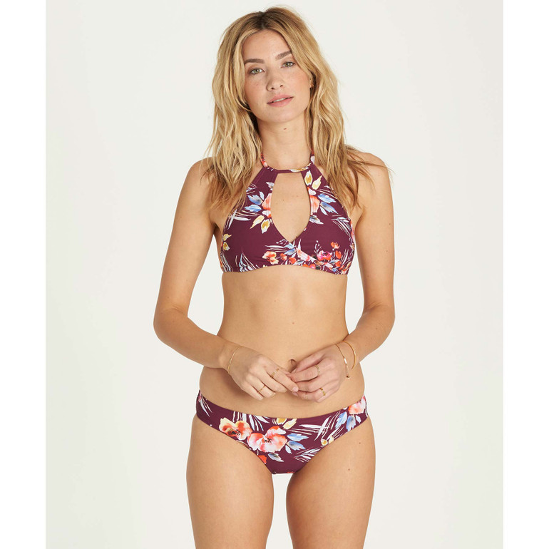 Billabong Women's Float On By Lowrider Bikini Bottoms | Crushed Berry