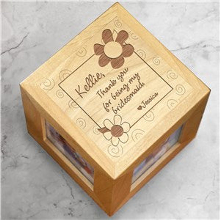Thank You Bridesmaid Photo Cube