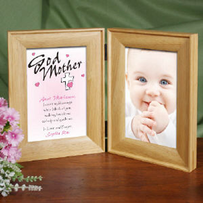Personalized Godparent Picture Frame - Count My Blessings