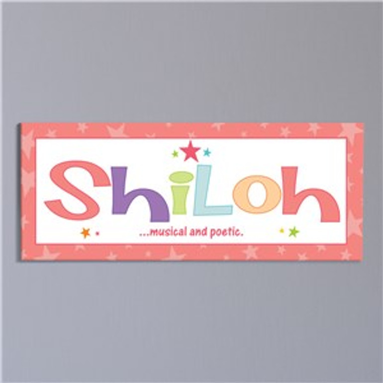 Name Meaning Wall Canvas