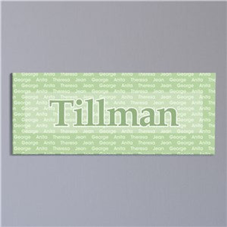 Family Name Wall Canvas