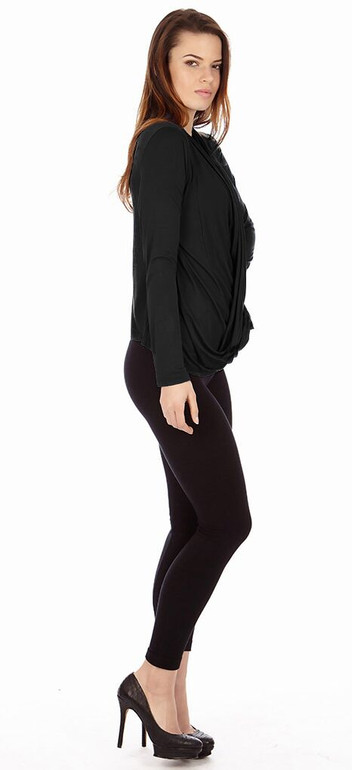 Black Criss Cross Cardigan Sweaters