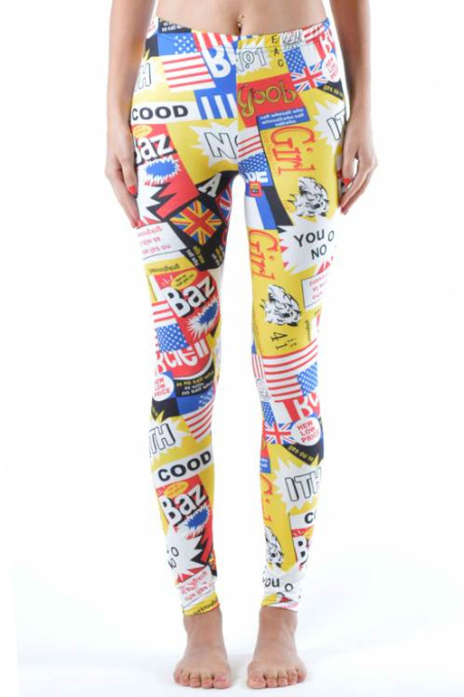 Junior Comic Print Leggings