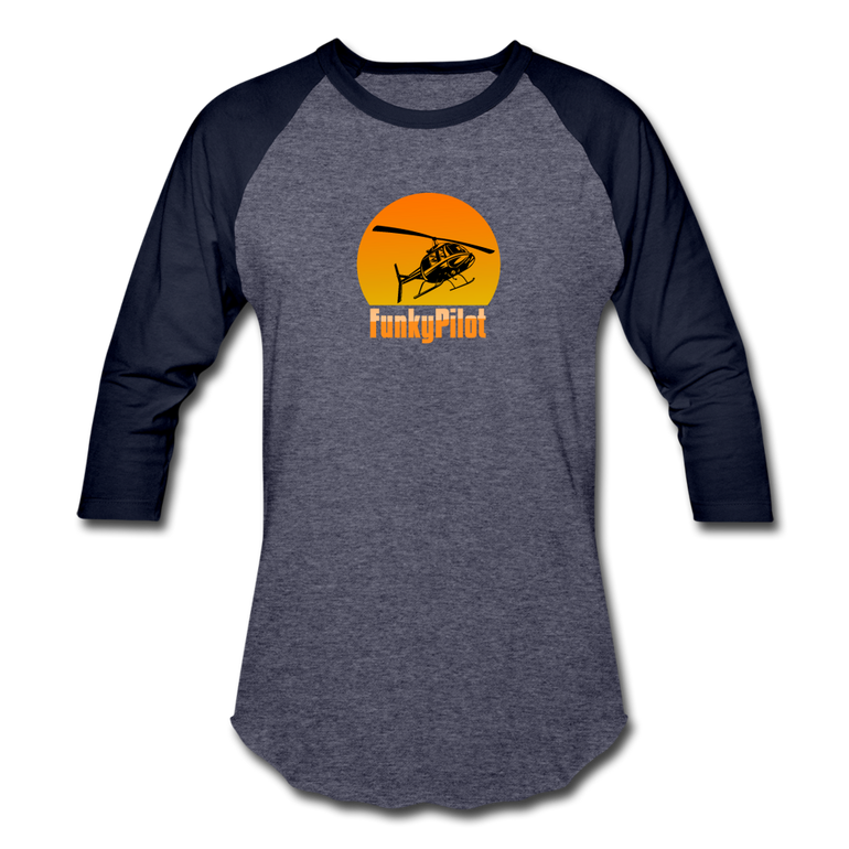 Baseball T-Shirt, FunkyPilot Helicopter