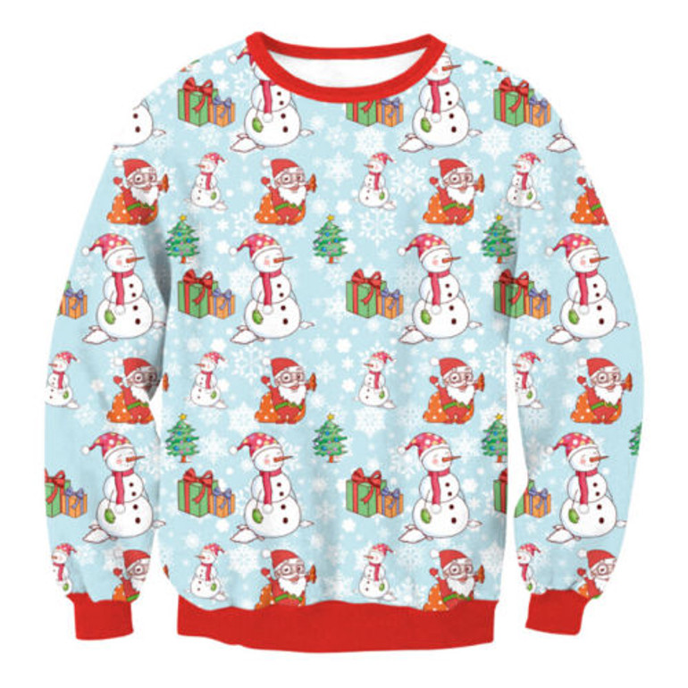 Ugly X-mas Sweater Snowman