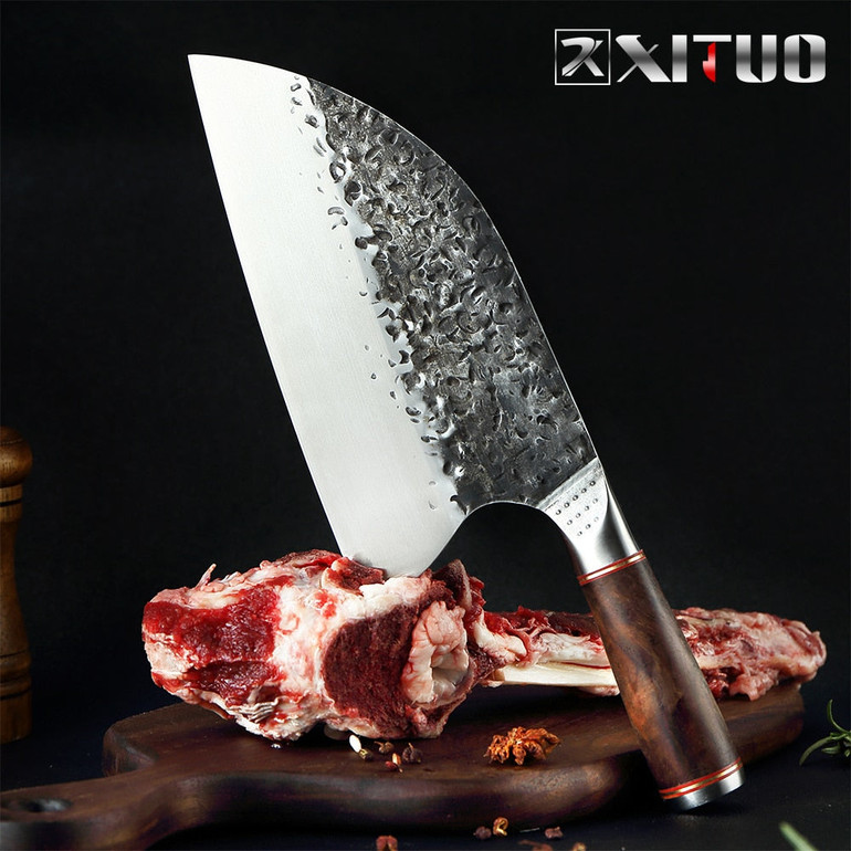 XITUO Handmade Stainless Steel Cleaver Chef Knife XITUO Handmade Stainless Steel Cleaver Chef Knife