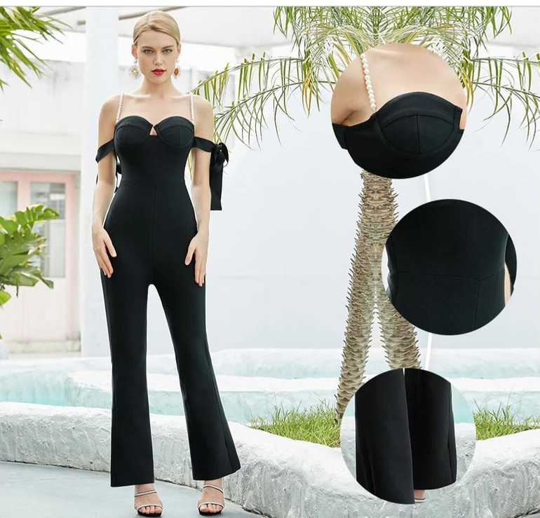 Elegant Sweetheart Flare Jumpsuit