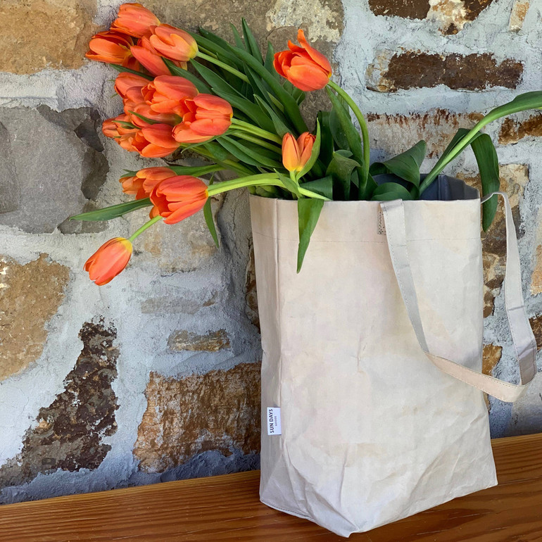 MARKET BAG- Reusable bag made from washable paper.