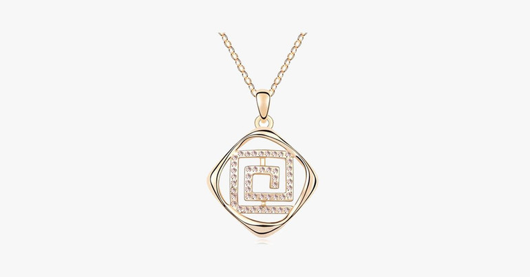 Florence Crystal Maze Pendant