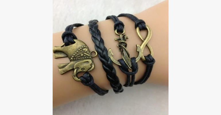 Strength and Eternity Elephant Bracelet