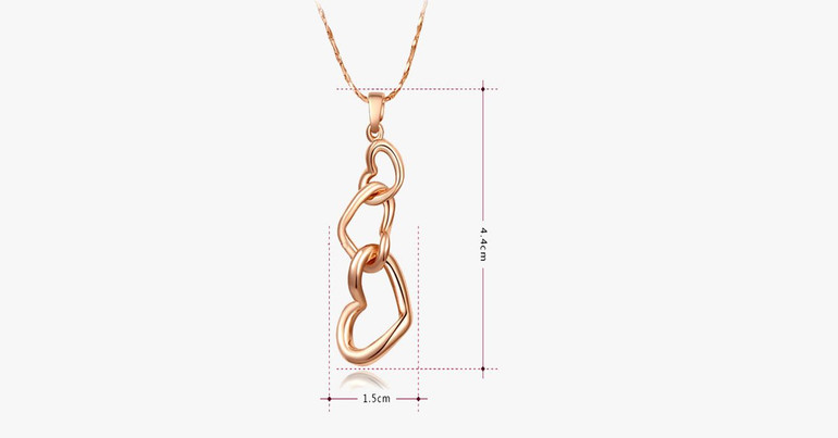 Three Hearts Necklace