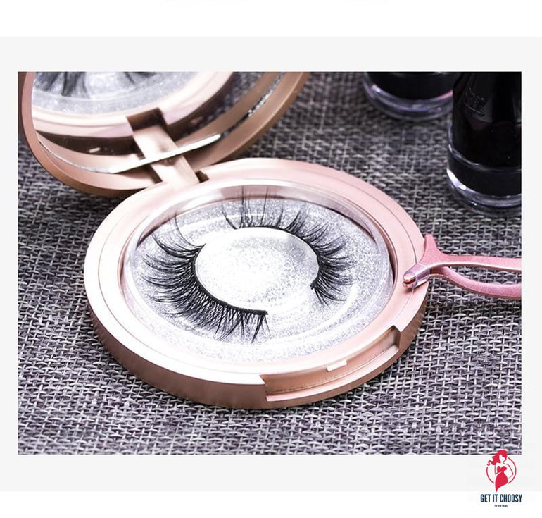 Magnetic Liquid Eyeliner & Magnetic False Eyelashes & Tweezer Set Waterproof Long Lasting Eyeliner False Eyelashes