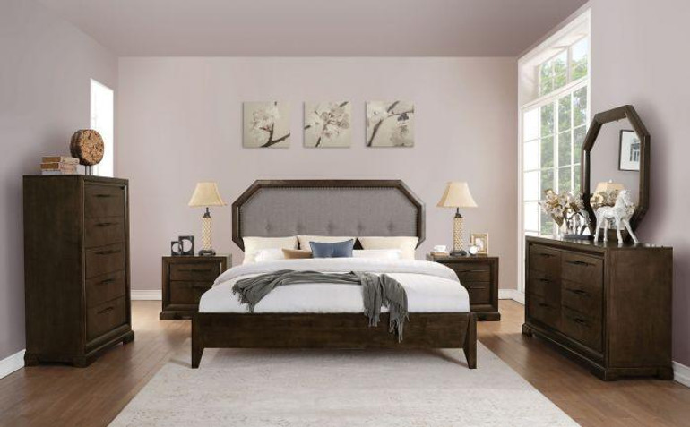 Acme 24084Ck 4 Piece Tobacco Finish California King Bedroom Set
