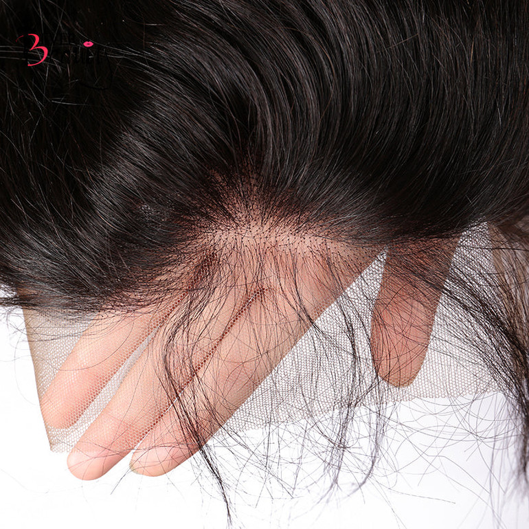 360 Lace Frontal Closure Pre Plucked With Baby Hair Brazilian Silky Straight Lace Frontal 360