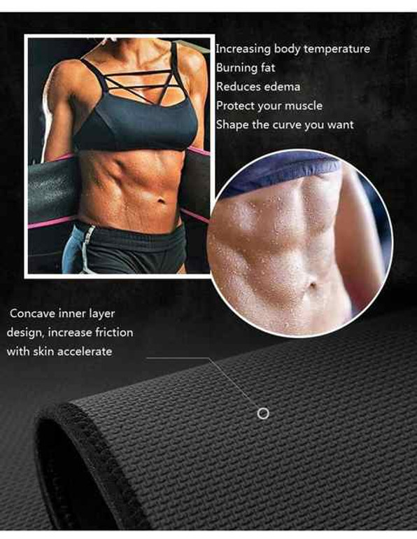 Lose belly fat Waist trainer thigh slimming sauna belt