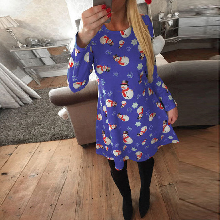 Ladies skater Christmas fashion dress