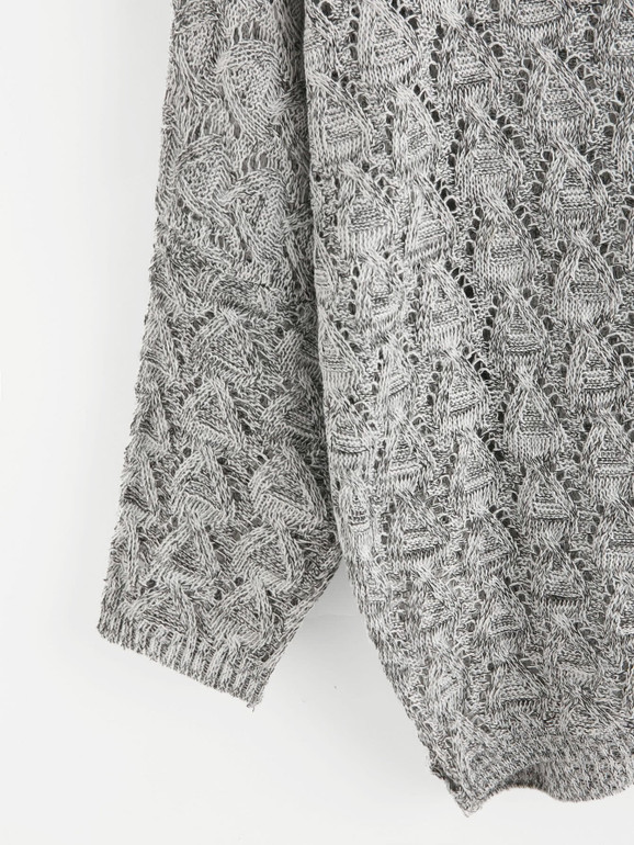 Loose fit v neck fashion sweater