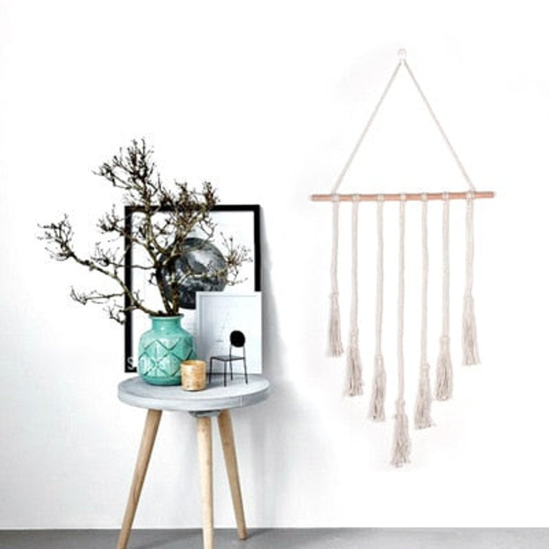 Bohemian Hand Knotted Macrame Wall Art tapestry