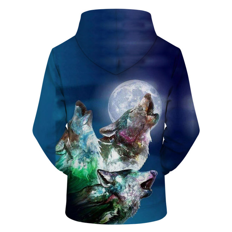 Wolf All Over Hoodie PF110