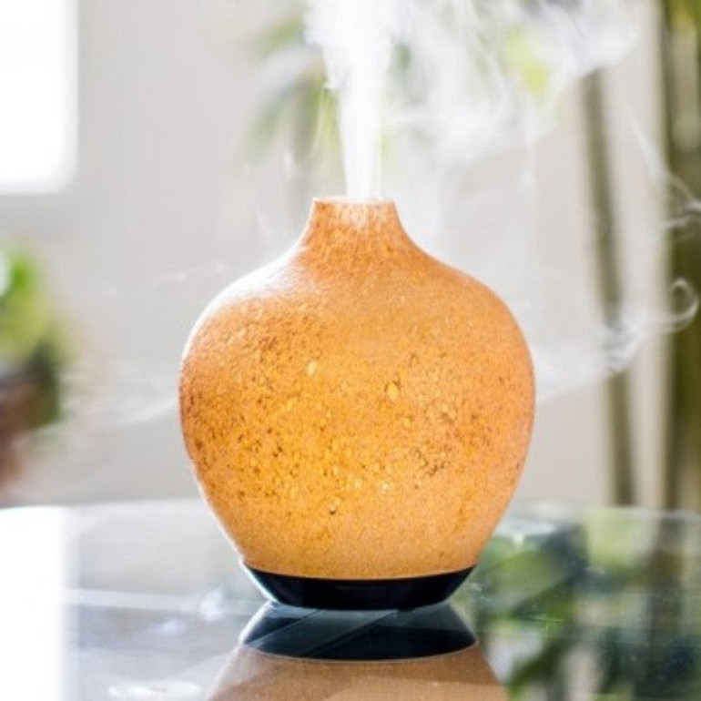 Luminating Artist-Created Glass Ultrasonic Essential Oil Aromatherapy Diffuser
