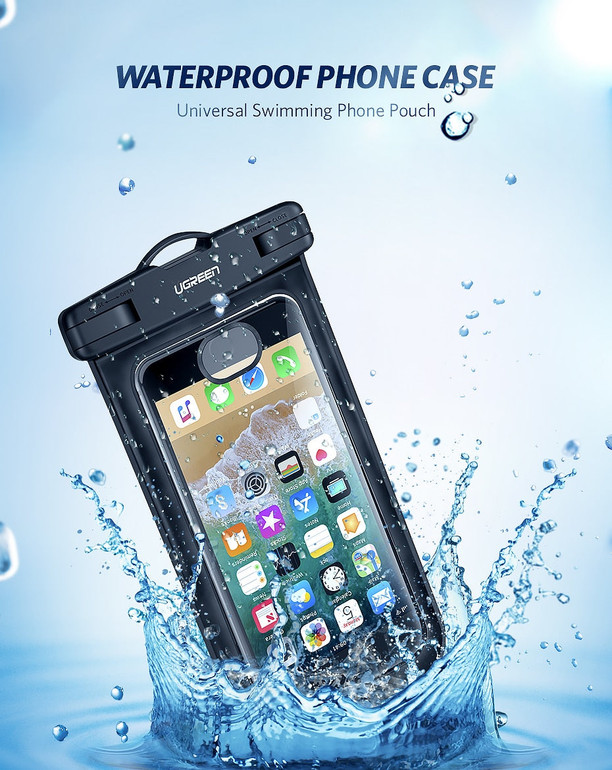 Ugreen Phone Bag Case Waterproof Case Bag Pouch 6.3 inch For iPhone X 8 7 7Plus