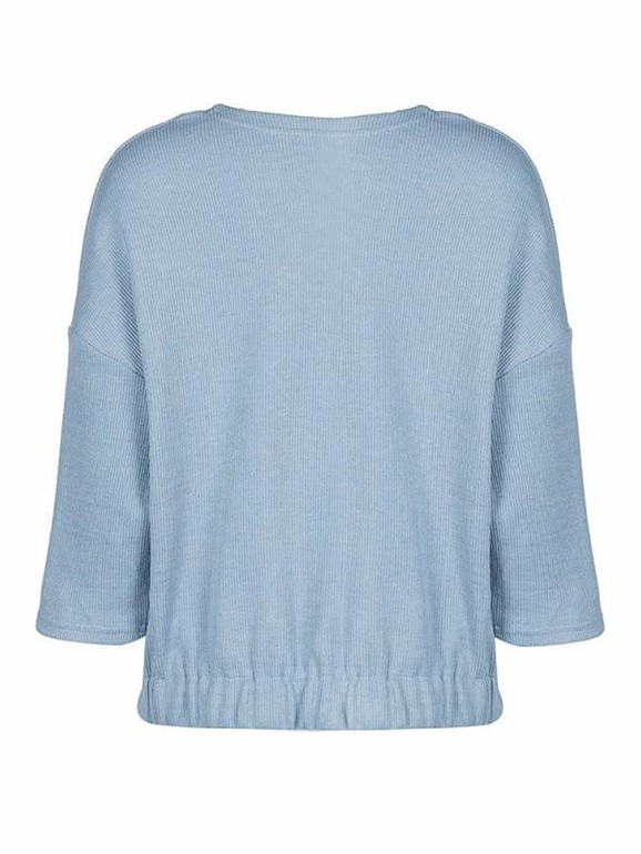 New Light Blue Plain Long Sleeve Going out Fashion Cardigan Coat New Light Blue Plain Long Sleeve Going out Fashion Cardigan Coat