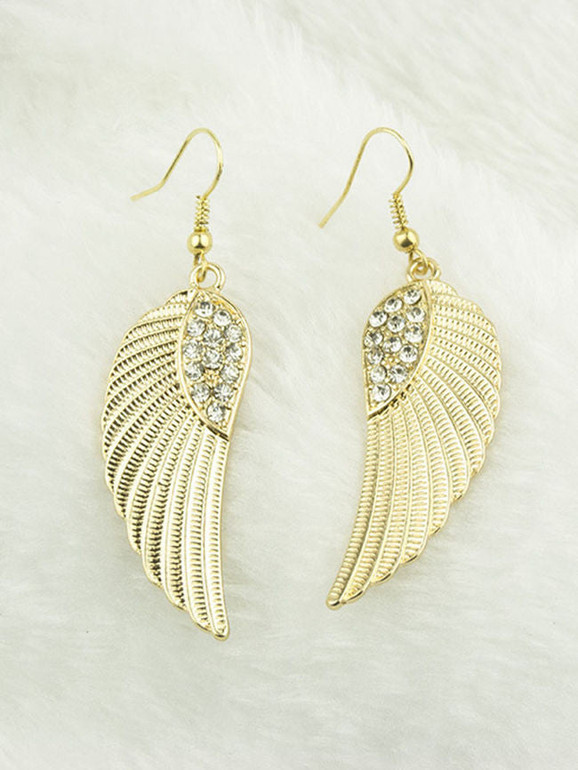 Casual Pair Of Vintage Wing Earring