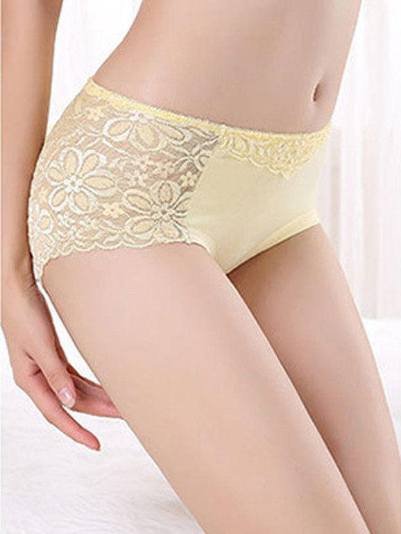 Casual Lace Cotton Comfortable Underpant