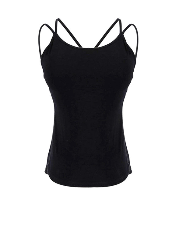 Casual Spaghetti Strap Basic Plain Camisole