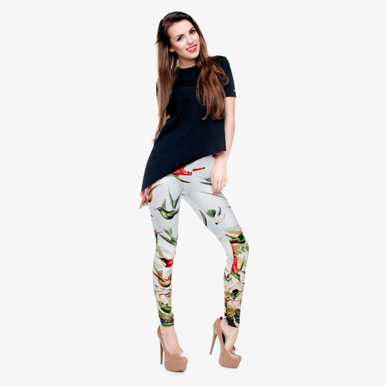 Birds of Paradise 3D Printing Women Legging Casual Pants Trousers Elasticity Leggings Birds of Paradise 3D Printing Women Legging Casual Pants Trousers Elasticity Leggings