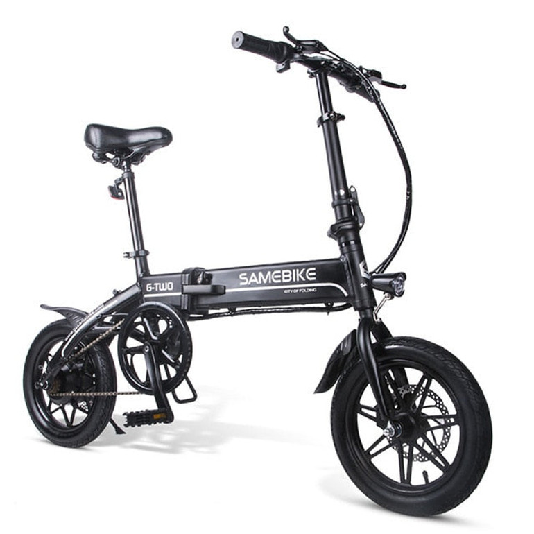 YINYU 14 Inch Folding Electric Bike Power Assist Electric Bicycle E-Bike Scooter 250W Motor Ebike Motorcycle Bicicleta Electrica