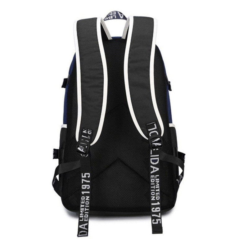 My Hero Academia Printed Black Large Capacity Waterproof Unisex Casual School Backpack