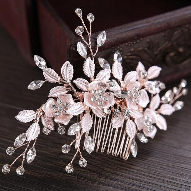 Silver Flower Rhinestone Elegant Jewelry For Bride Wedding Hair Accessories Silver Flower Rhinestone Elegant Jewelry For Bride Wedding Hair Accessories
