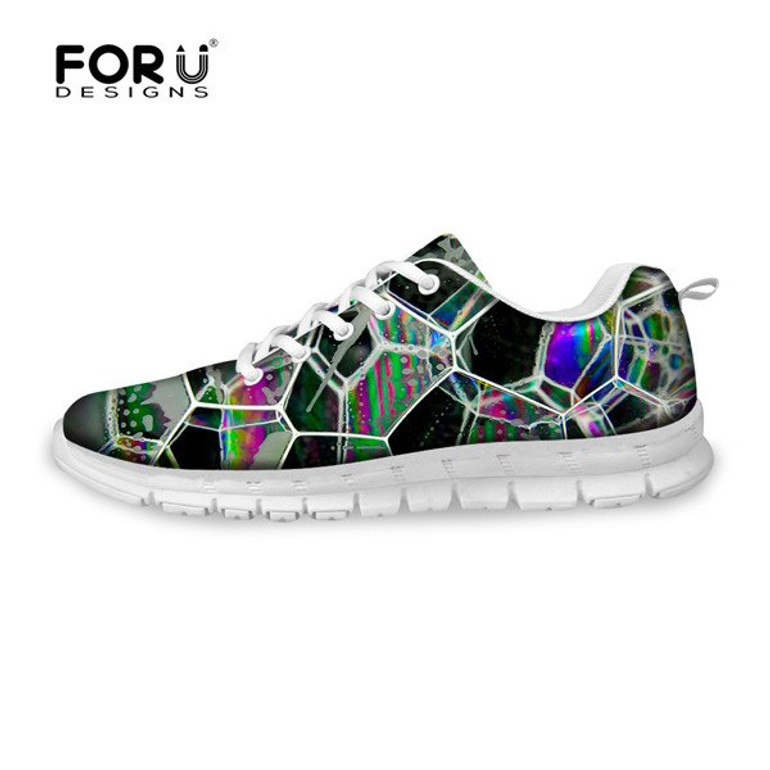 FORUDESIGNS Women Rainbow Printed Sneakers