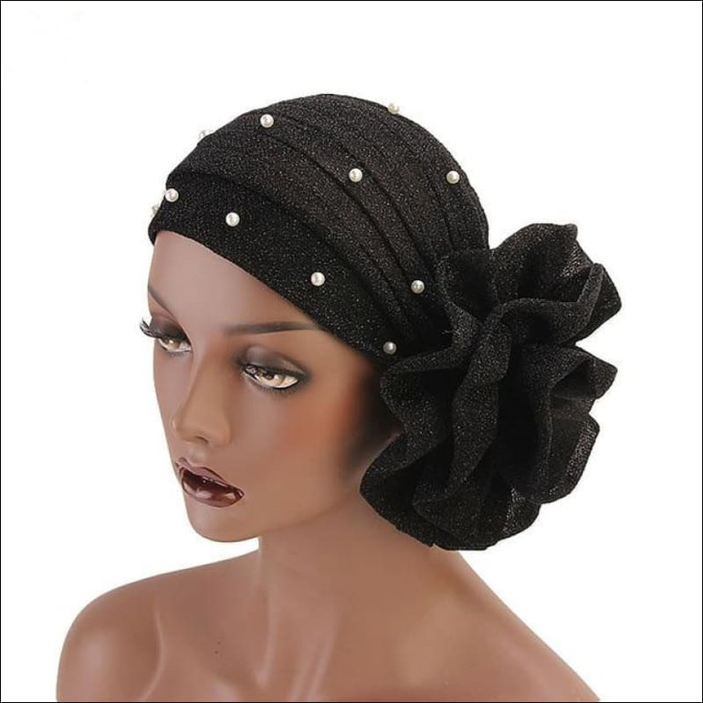 Pearl beaded turban