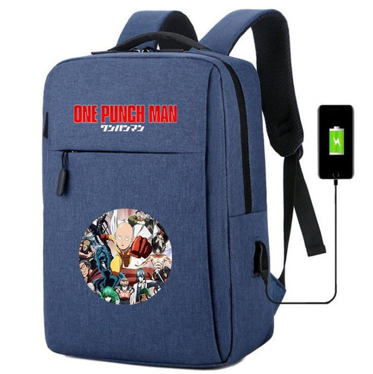 ONE PUNCH MAN usb charging canvas Backpack