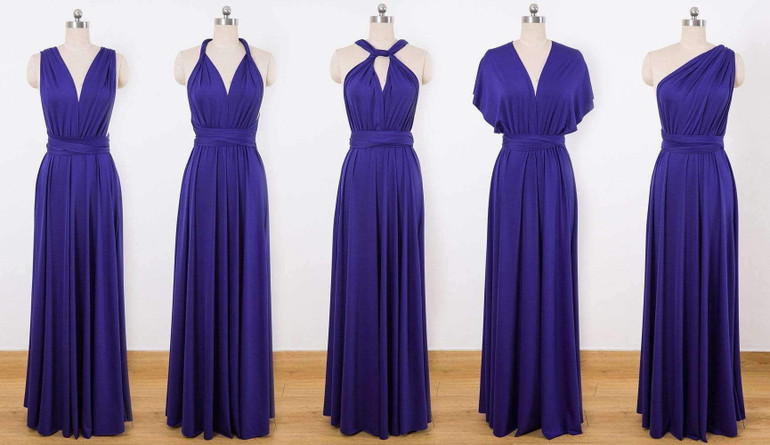 Purple Multiway Wrap Dress,Infinity Dress,Convertable Bridesmaid Dress