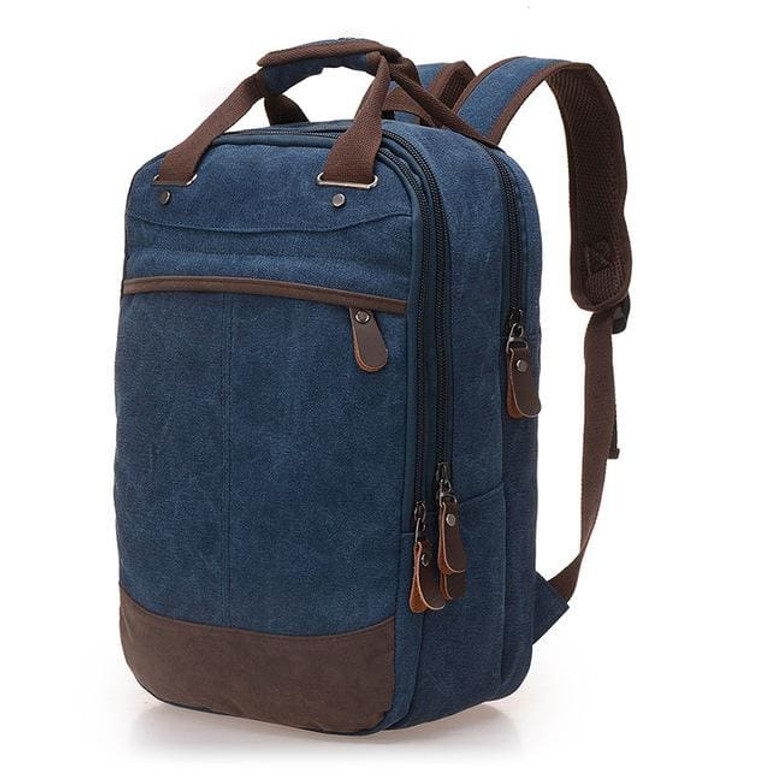 Factory direct foreign trade trend of casual canvas bag man bag computer backpack student leisure
