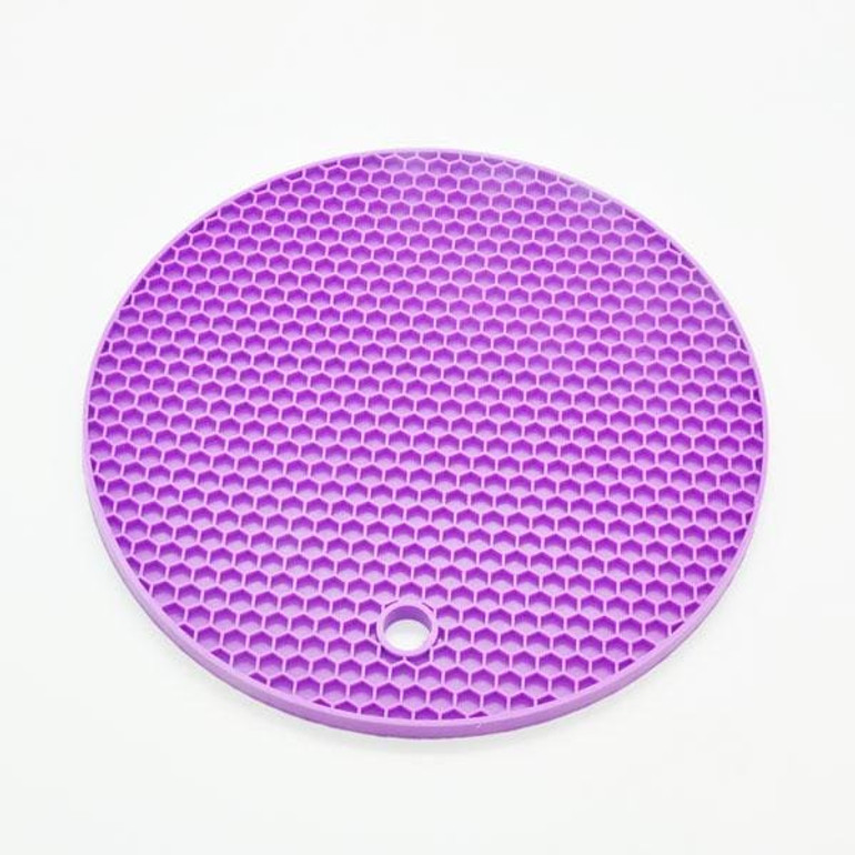 18cm Round Silicone Non-slip Heat Resistant Mat Coaster Cushion Placemat Pot Holder Kitchen