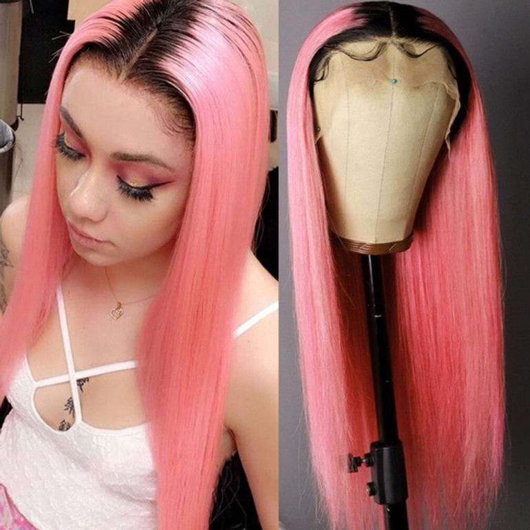 Pre Plucked Ombre Straight Lace Front Wigs Remy Hairs Pre Plucked Ombre Straight Lace Front Wigs Remy Hairs