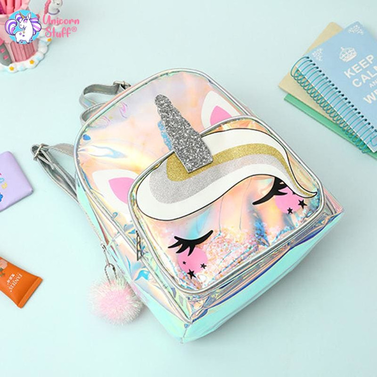 Clear unicorn backpack