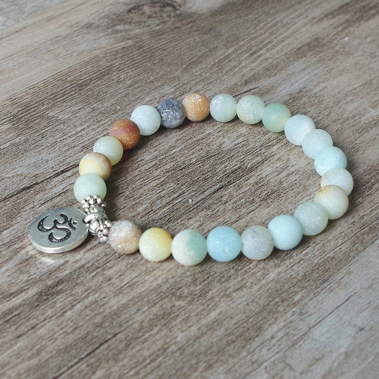 Amazonite Stone Strand Bracelet