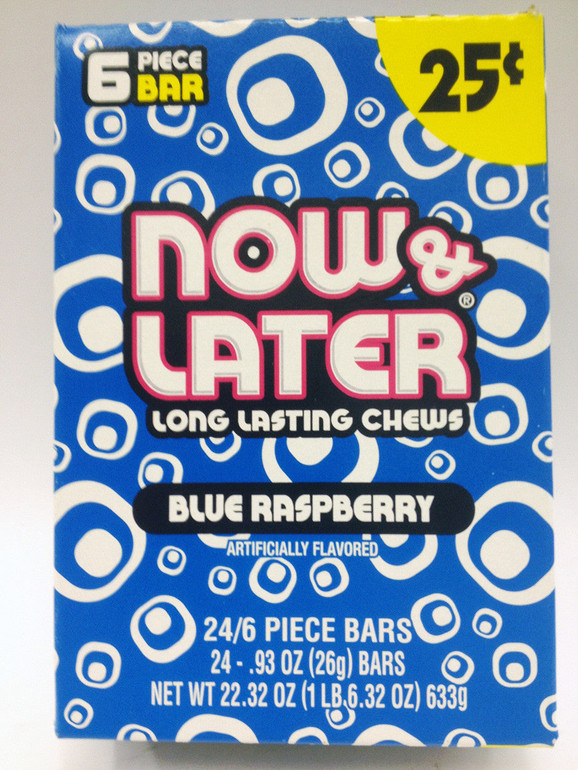 Now & Later Blue Raspberry 24P