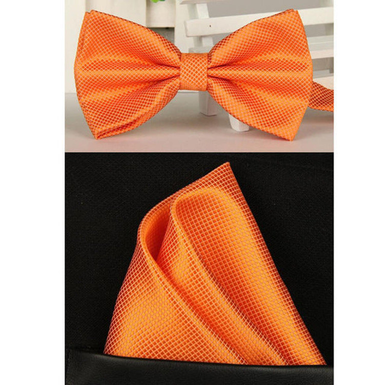 Vintage Silk Handkerchief Bow Tie