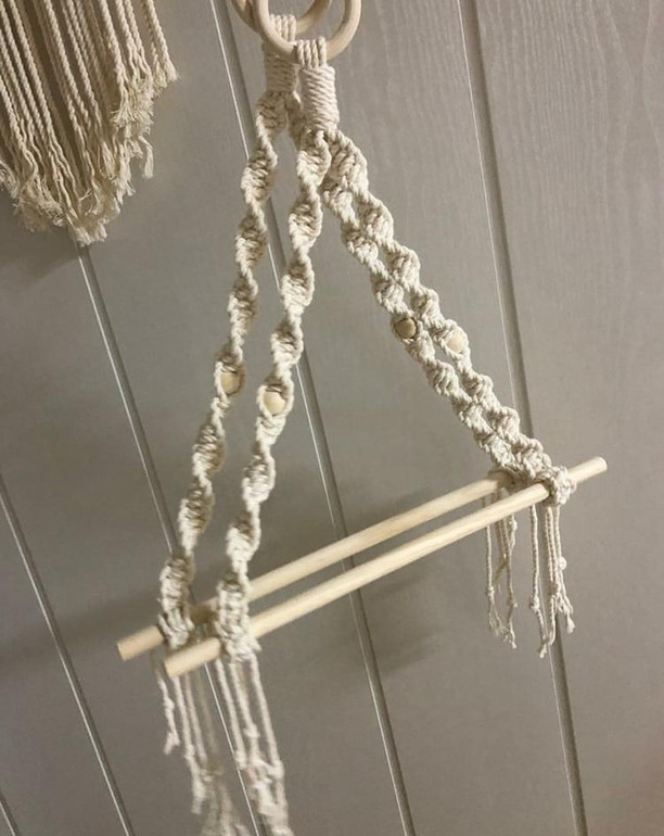 Macramé Paper Towel Holder