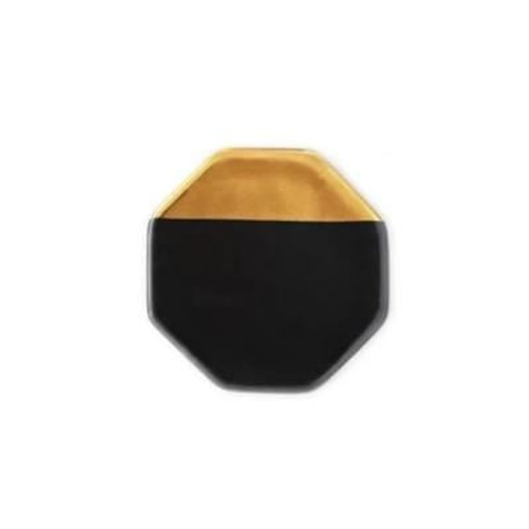 Metallic Gold and Black Coaster