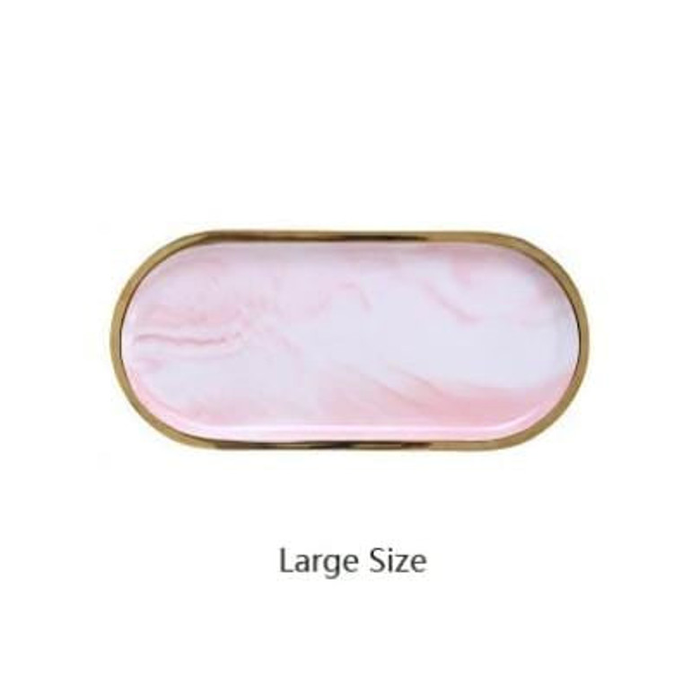 Gold-Plated Oval Tray