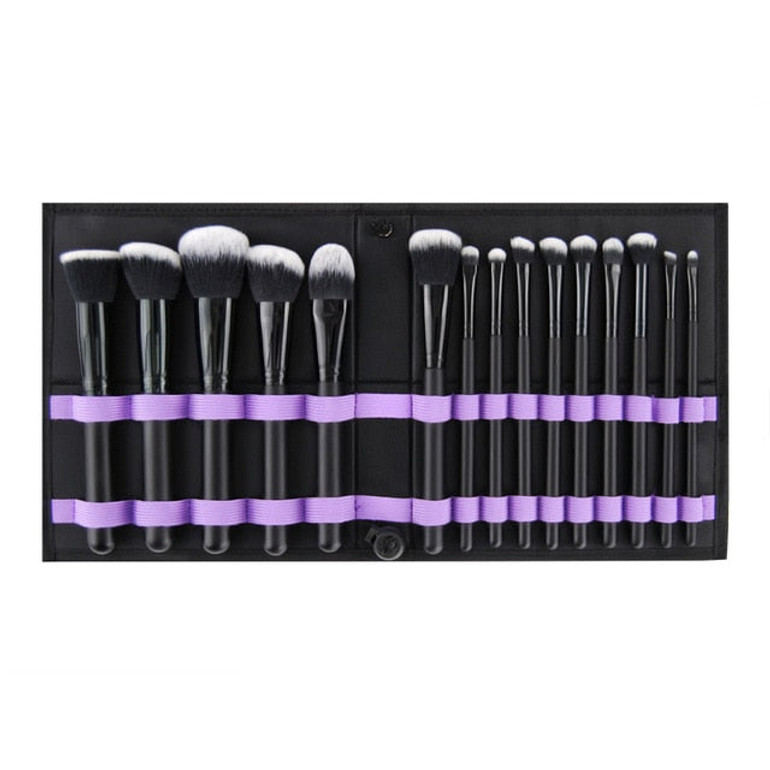 Makeup Brushes Set Beauty Cosmetic Tools Champagne Lip Eyeshadow Blush Blending Make up Brushes